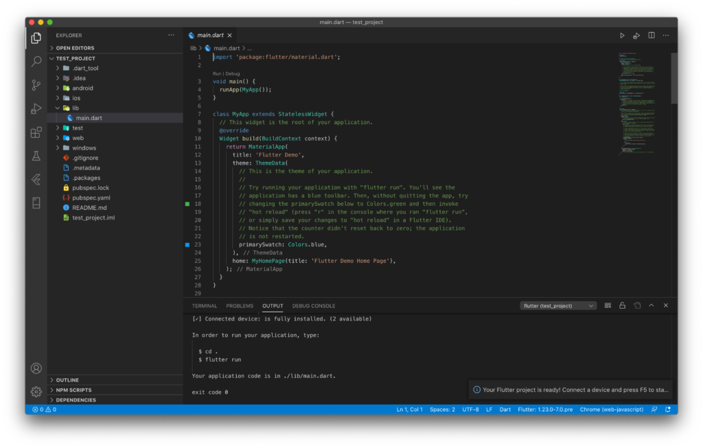 Our First App Using Flutter In Vs Code